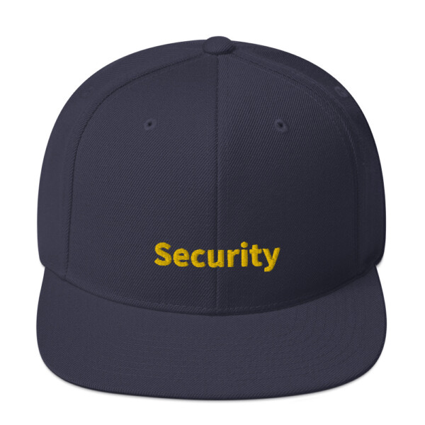 Security Snapback Cap - Navy