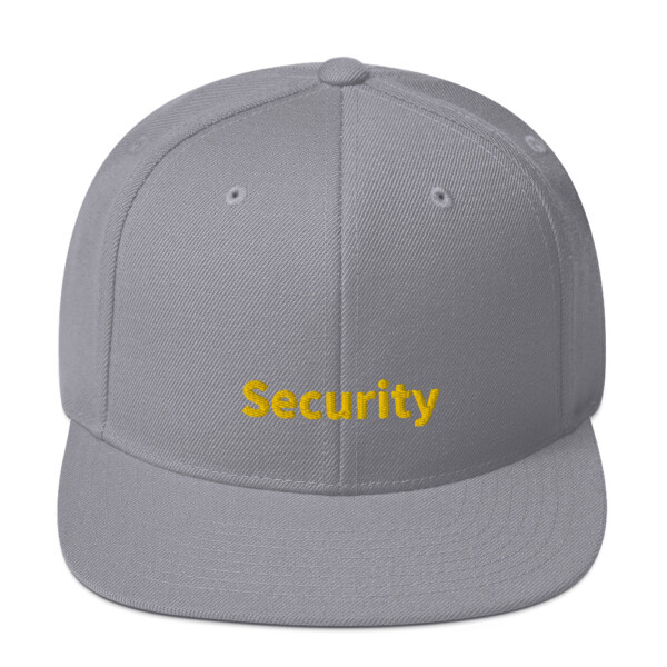 Security Snapback Cap - Silver