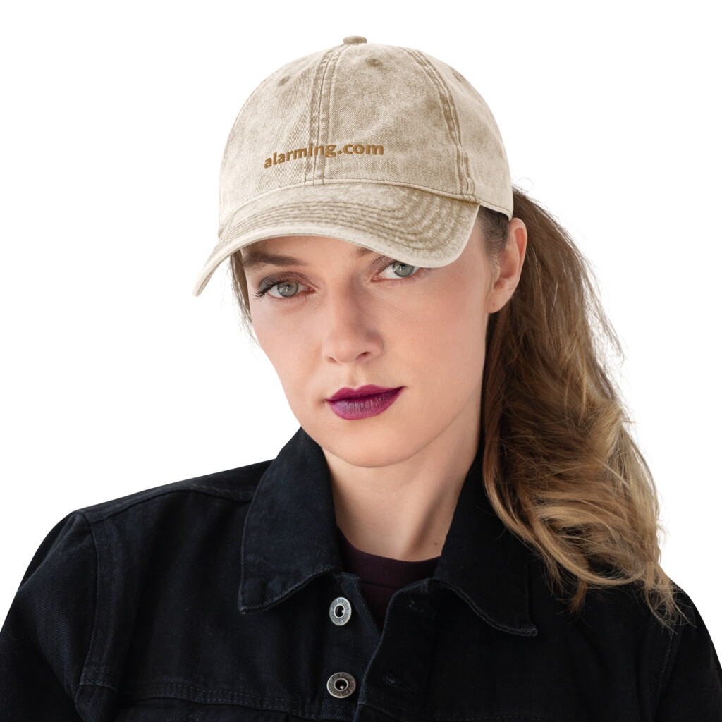 alarming.com Vintage Twill Cap