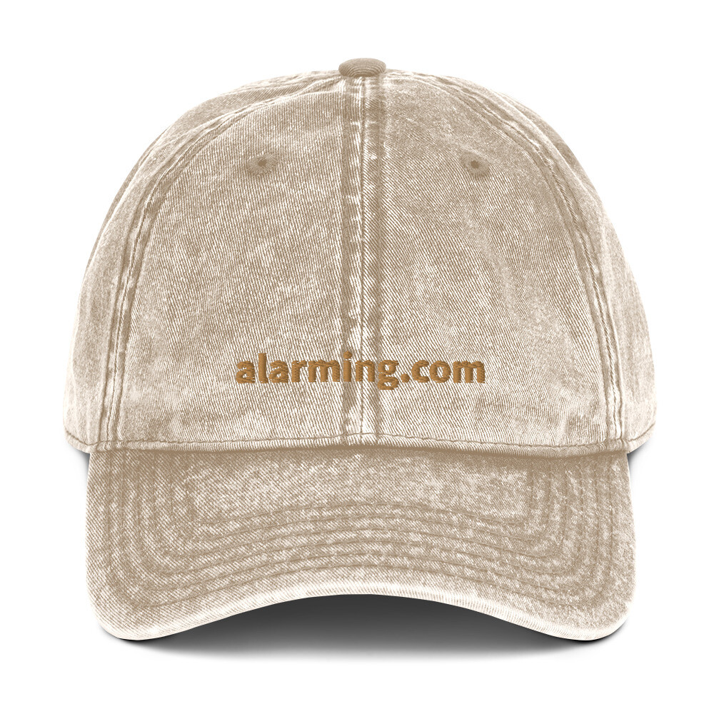 alarming.com Vintage Twill Cap - Khaki