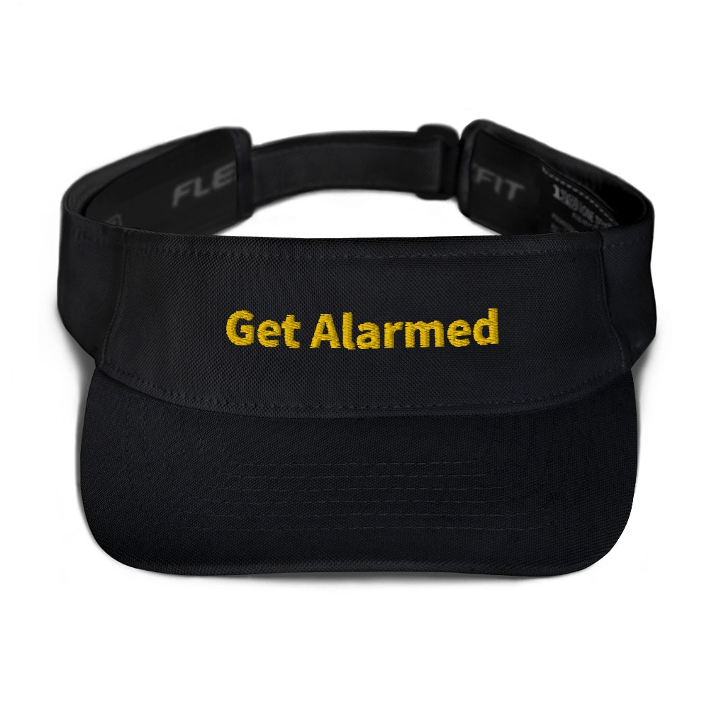 Get Alarmed Visor - Black