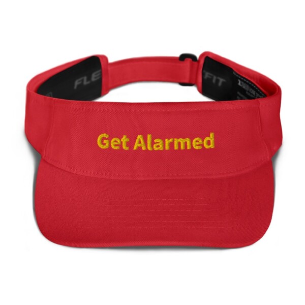 Get Alarmed Visor - Red