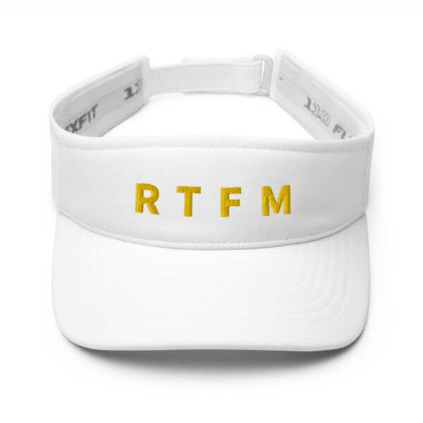 RTFM Visor - White